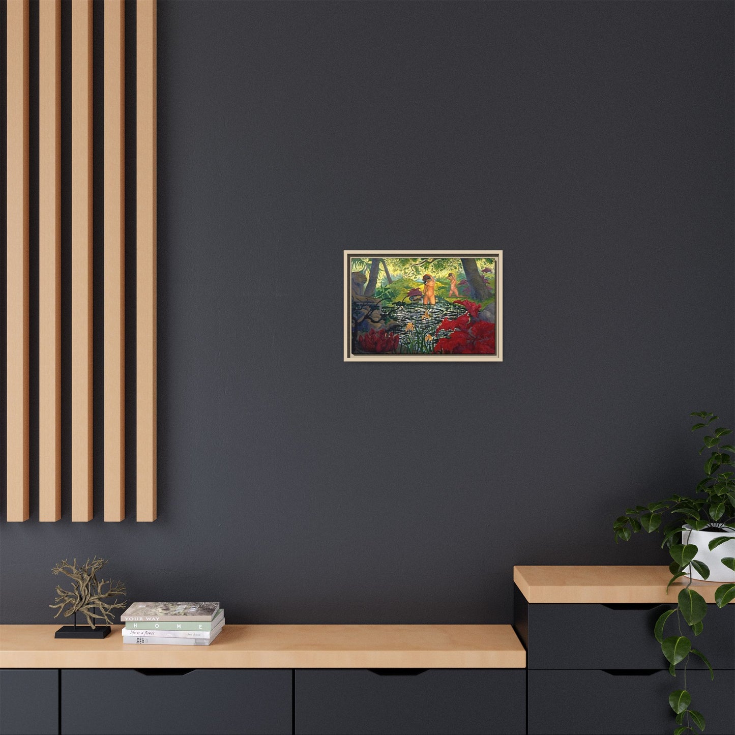 Ranson, Paul - The Lotus Bather (1906) - Matte Canvas, Framed