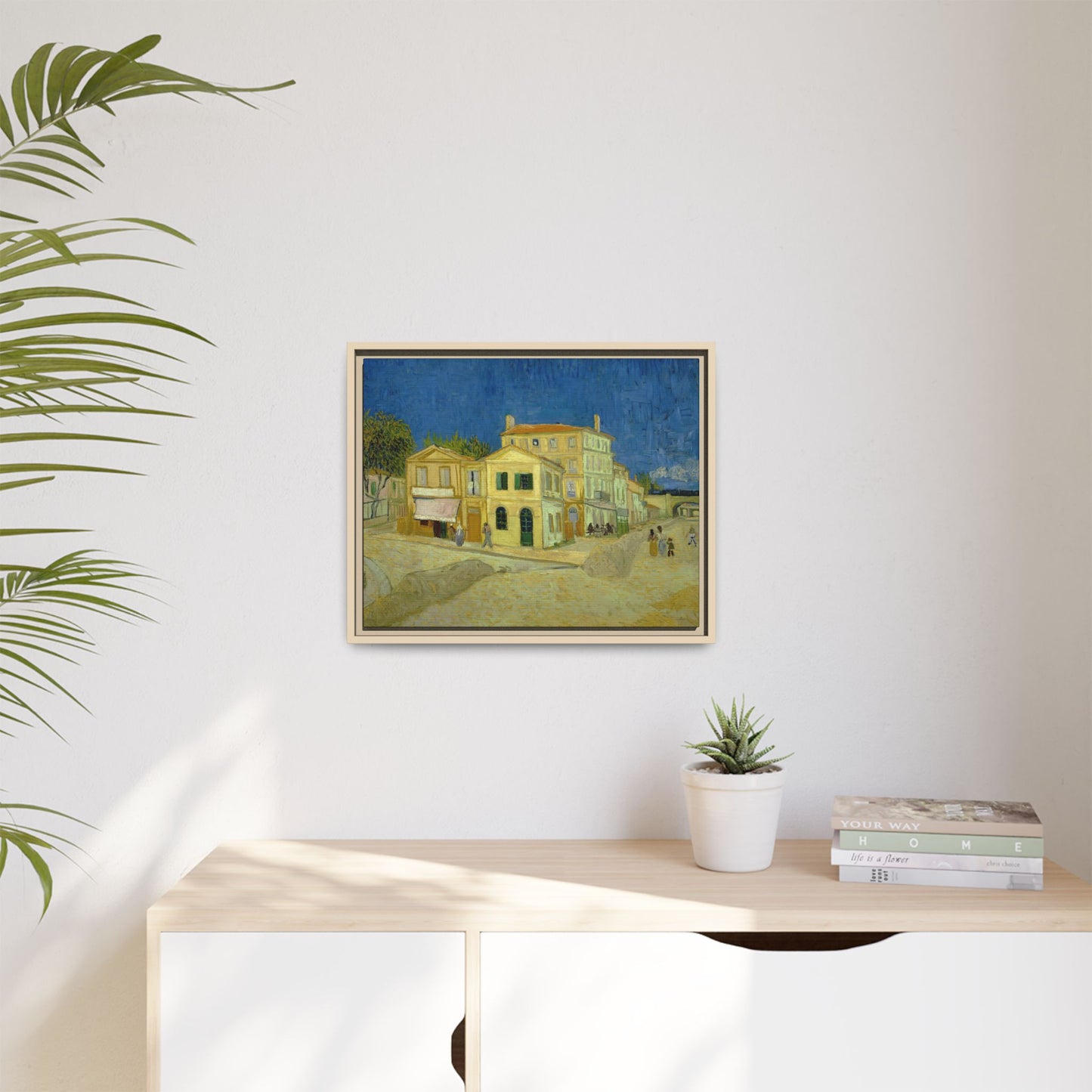 Van Gogh, Vincent - The Yellow House (1888) - Matte Canvas, Framed