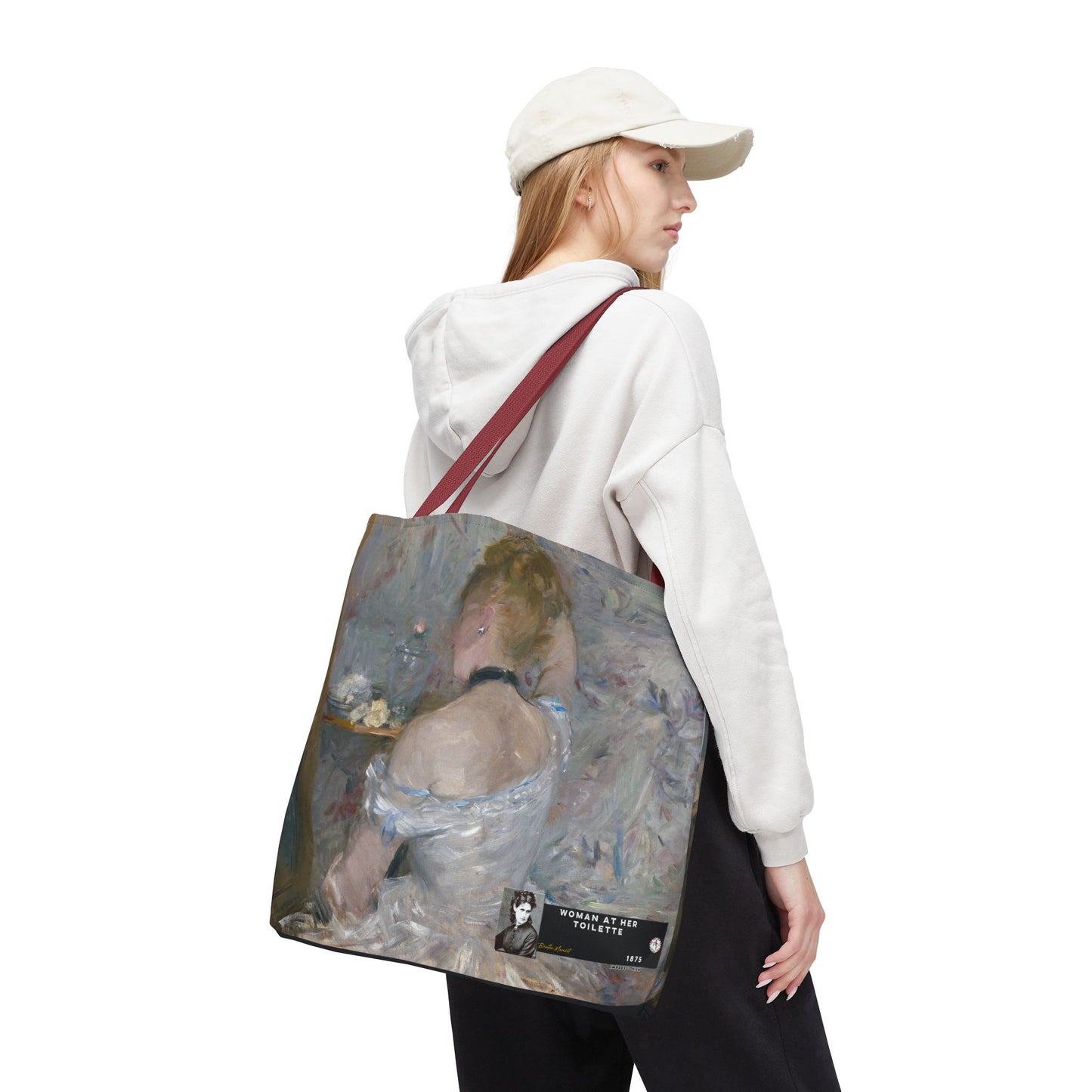 Morisot, Berthe - Woman at Her Toilette (1880) - Tote Bag