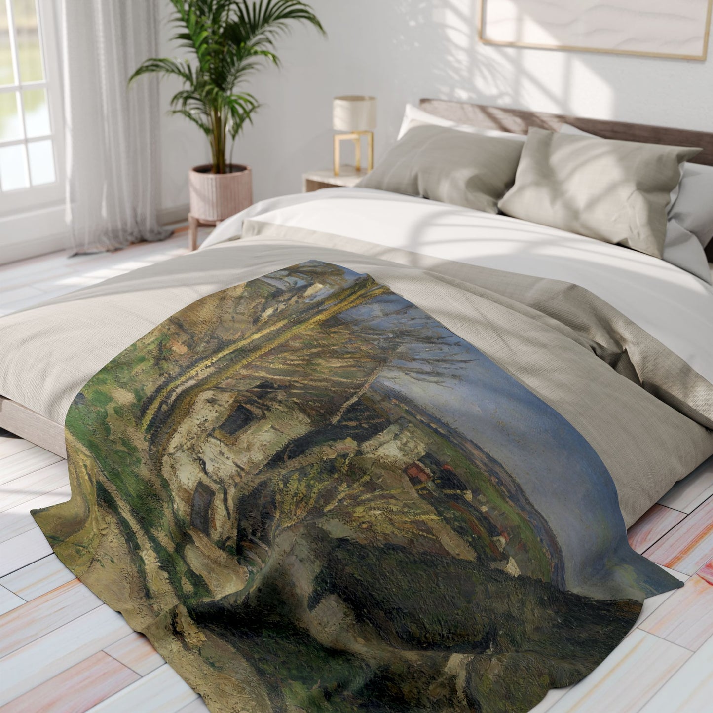 Cézanne, Paul - The House of the Hanged Man, Auvers-sur-Oise (1874) - Arctic Fleece Blanket