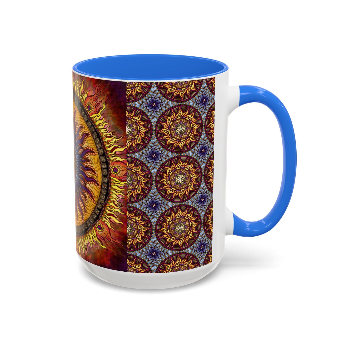 Pacio, Adam - Solar Disc Mandala - Colorful Accent Mugs