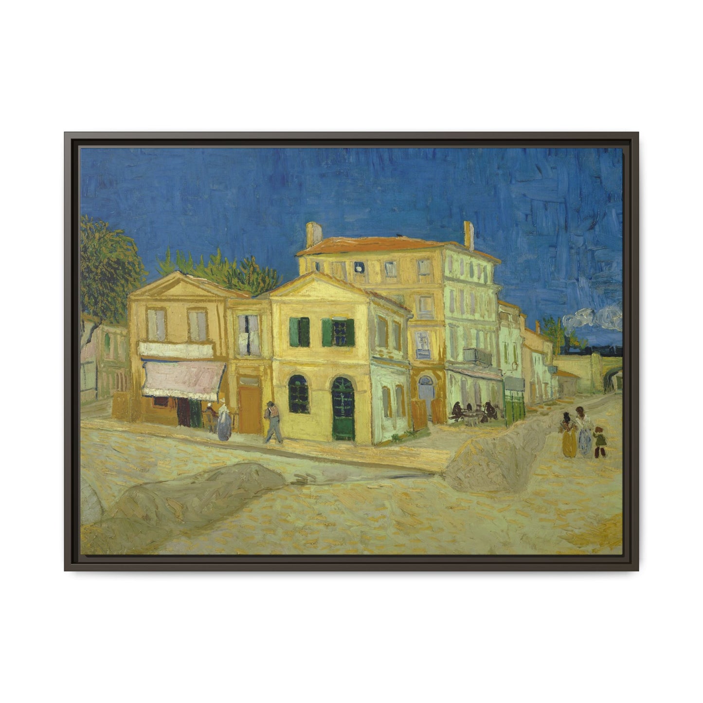 Van Gogh, Vincent - The Yellow House (1888) - Matte Canvas, Framed