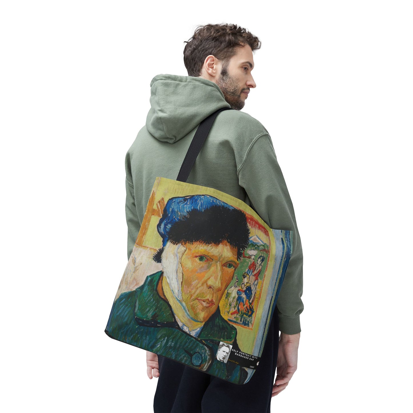 Van Gogh, Vincent - Self Portrait with Bandaged Ear (1889) - Tote Bag