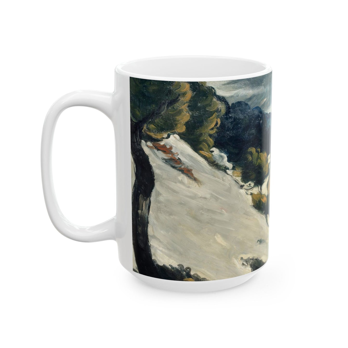Cézanne, Paul - L’Estaque, Melting Snow (1870) - Ceramic Mug