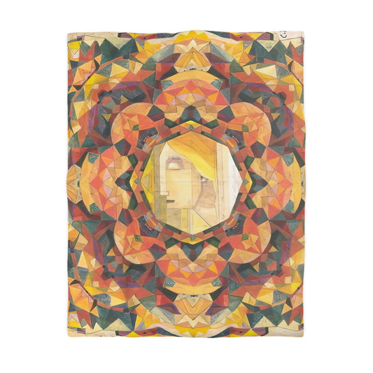 Filiger, Charles - Woman’s Head with Closed Eyes (1893) - Microfiber Duvet Cover