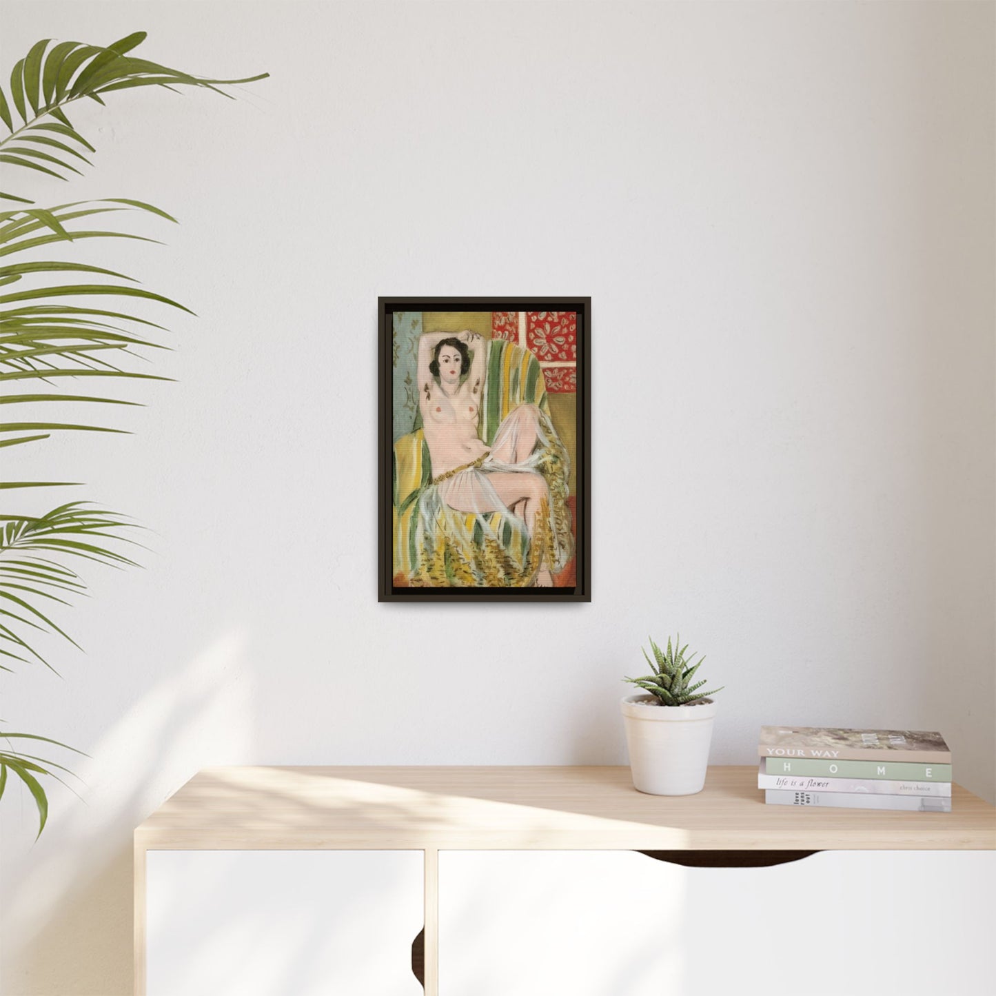 Matisse, Henri - Odalisque with Raised Arms (1923) - Matte Canvas, Framed