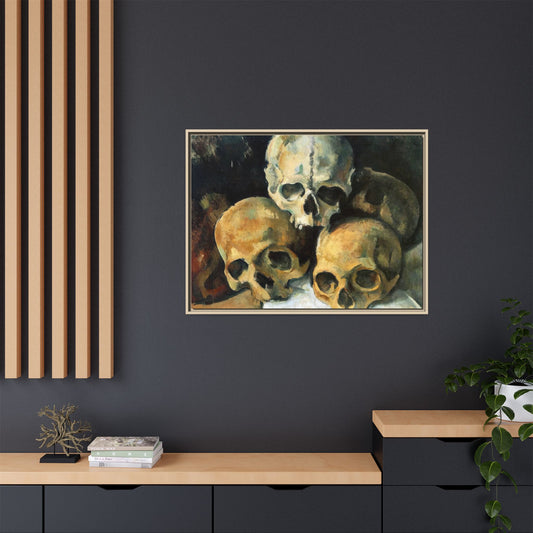 Cézanne, Paul - Pyramid of Skulls (1901) - Matte Canvas, Framed