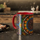 Pacio, Adam - Emerald Arrows Mandala - Colorful Accent Mugs