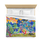 Derain, André - Mountains at Collioure (1905) - Microfiber Duvet Cover