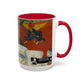 Gauguin, Paul - Vision of the Sermon (Jacob Wrestling with the Angel) (1888) - Colorful Accent Mugs