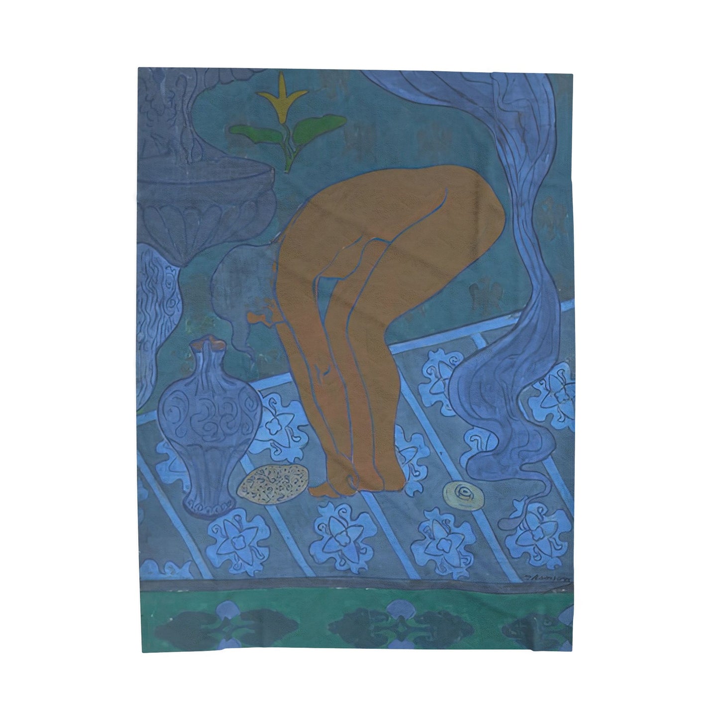 Ranson, Paul - The Blue Bather (1891) - Velveteen Plush Blanket