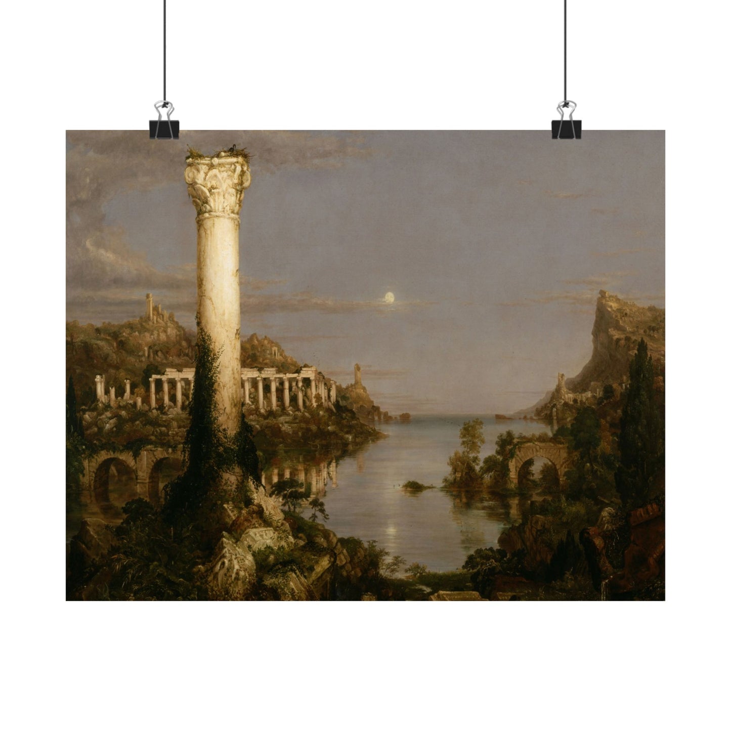 Cole. Thomas - The Course of Empire: Desolation (1836) - Satin Posters