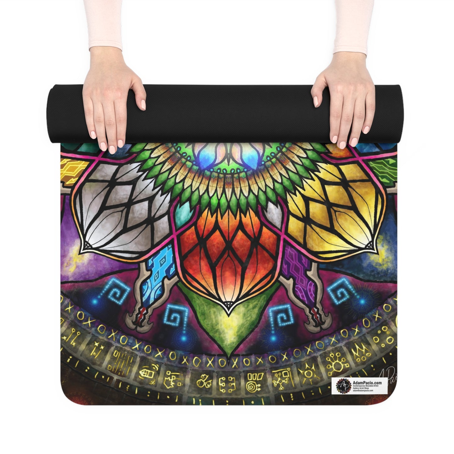 Pacio, Adam - Mystic Jewel Mandala - Rubber Yoga Mat