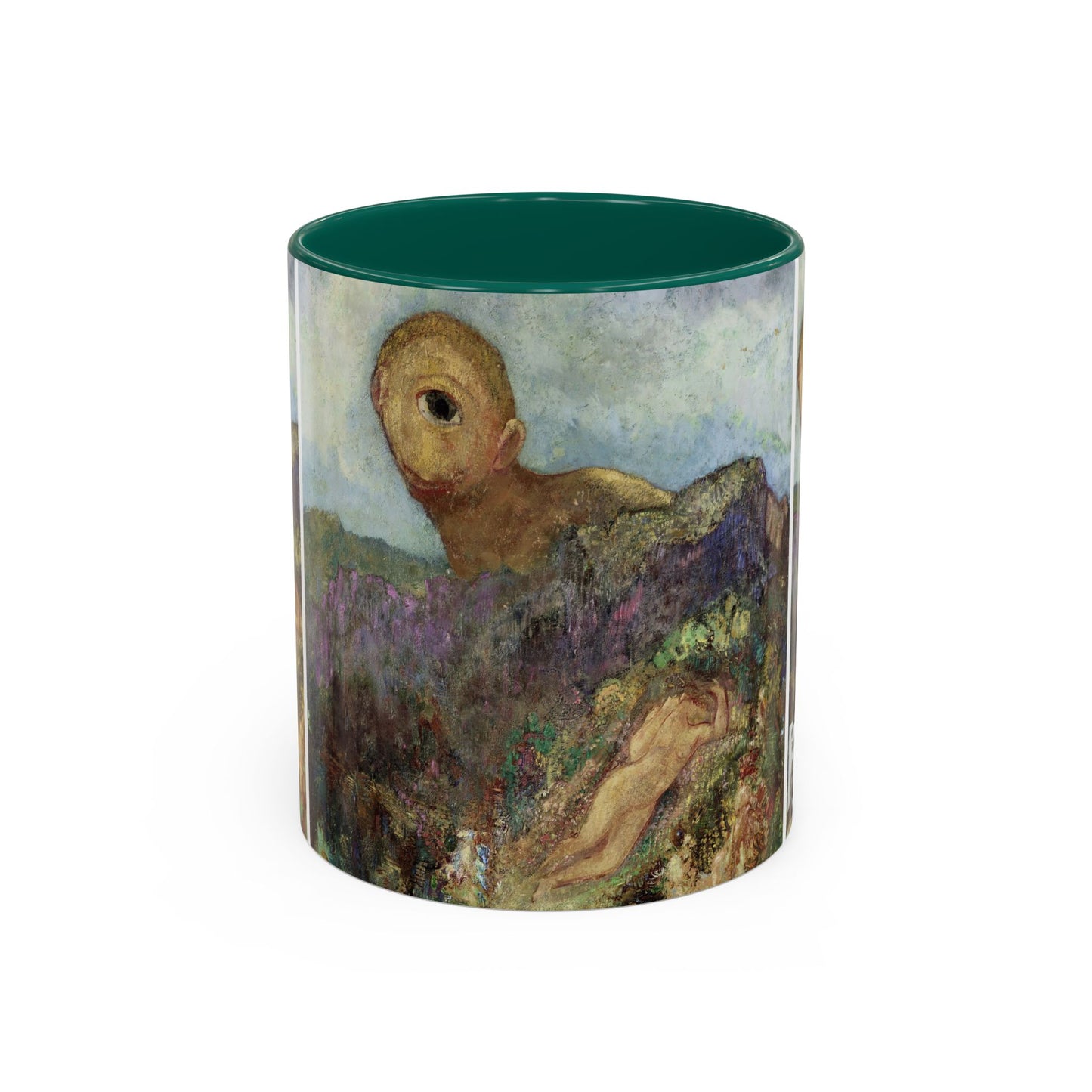 Redon, Odilon - The Cyclops (1914) - Colorful Accent Mugs