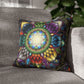 Pacio, Adam - Mystic Jewel Mandala - Suede Square Pillowcase