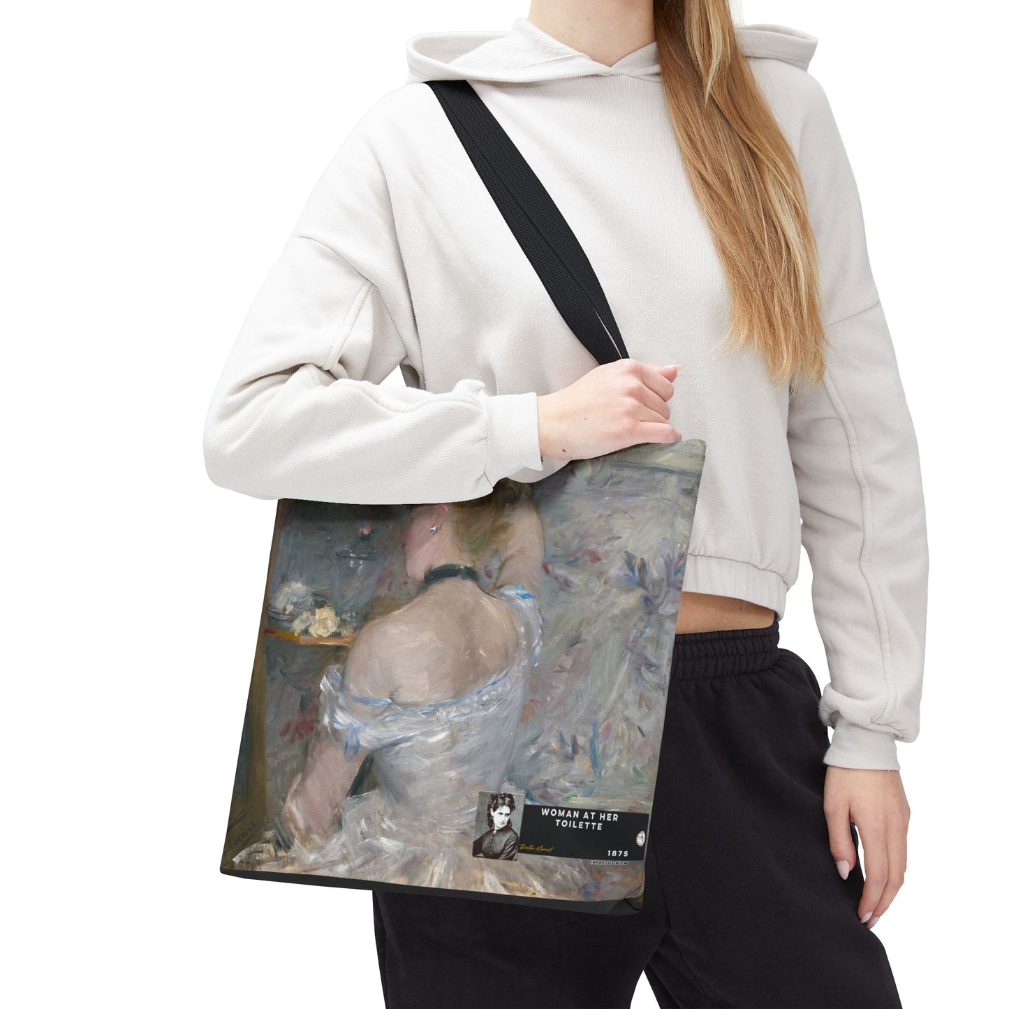Morisot, Berthe - Woman at Her Toilette (1880) - Tote Bag