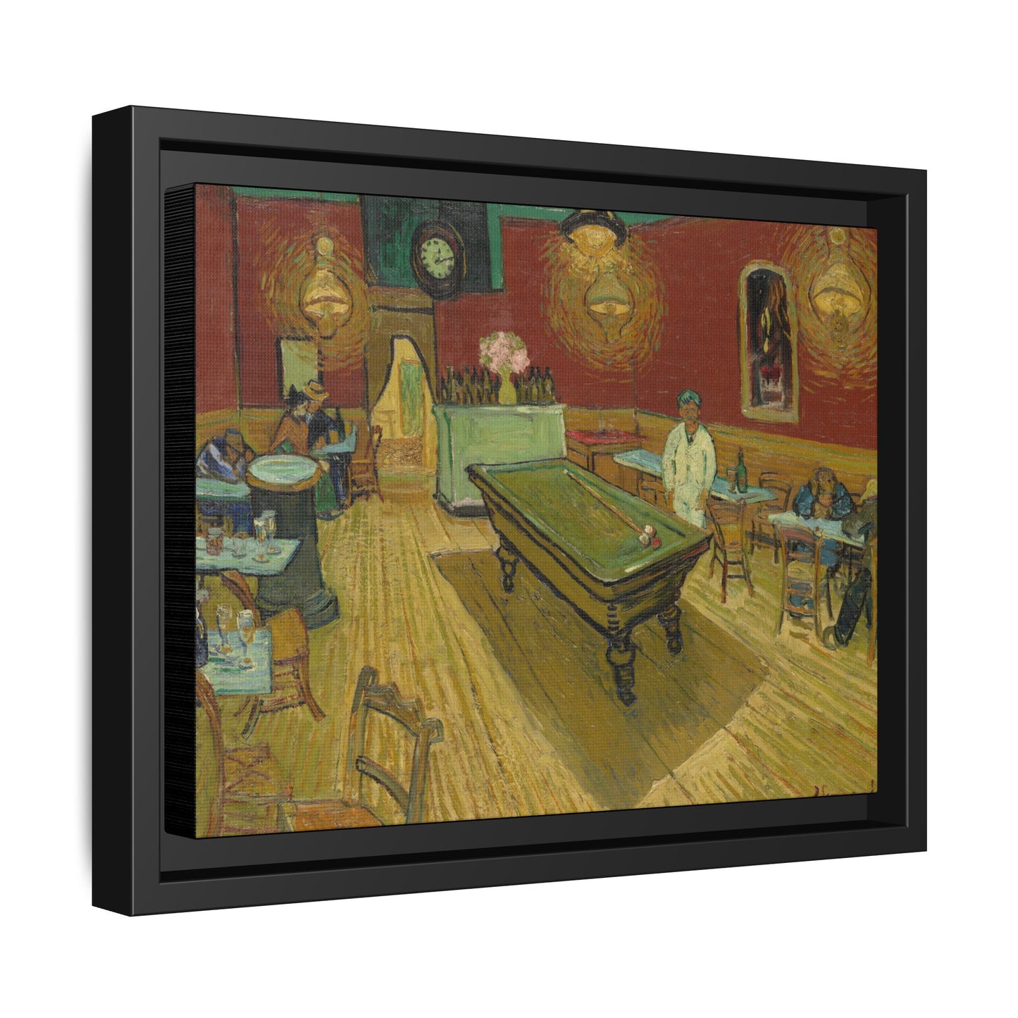 Van Gogh, Vincent - The Night Cafe (1888) - Matte Canvas, Framed