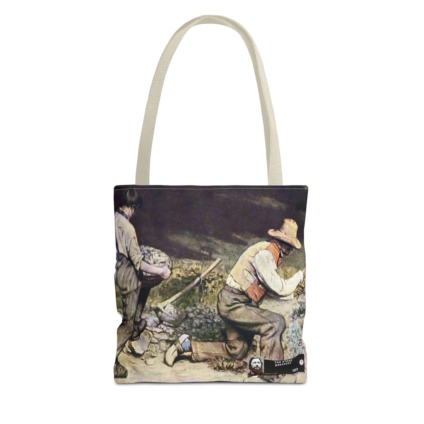 Courbet, Gustave - The Stone Breakers (1850) - Tote Bag