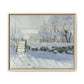 Monet, Claude - The Magpie (1868) - Matte Canvas, Framed