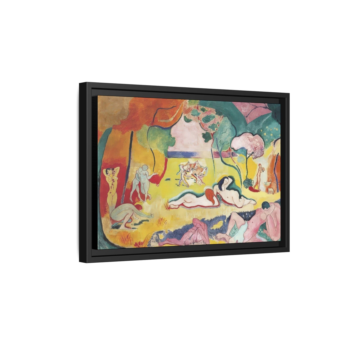 Matisse, Henri - The Joy of Life (1905) - Matte Canvas, Framed