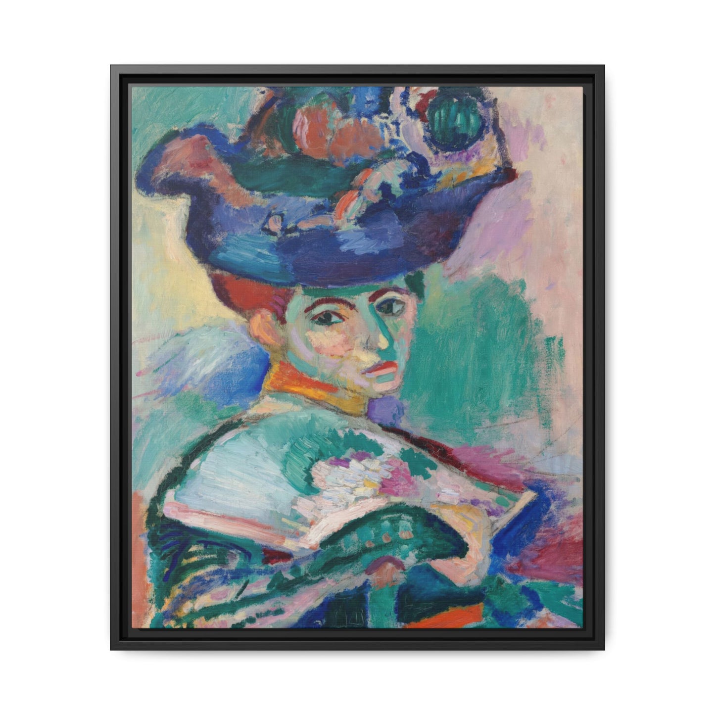 Matisse, Henri - Woman with a Hat (1905) - Matte Canvas, Framed