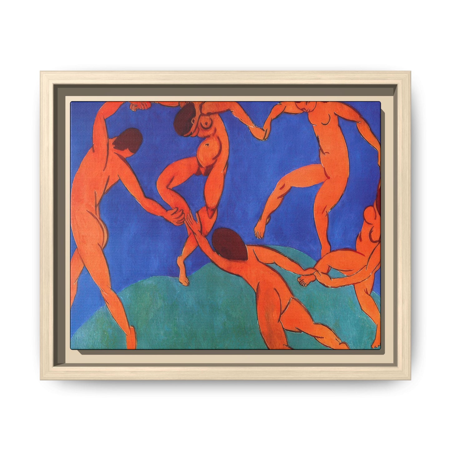 Matisse, Henri - Dance (II) (1910) - Matte Canvas, Framed