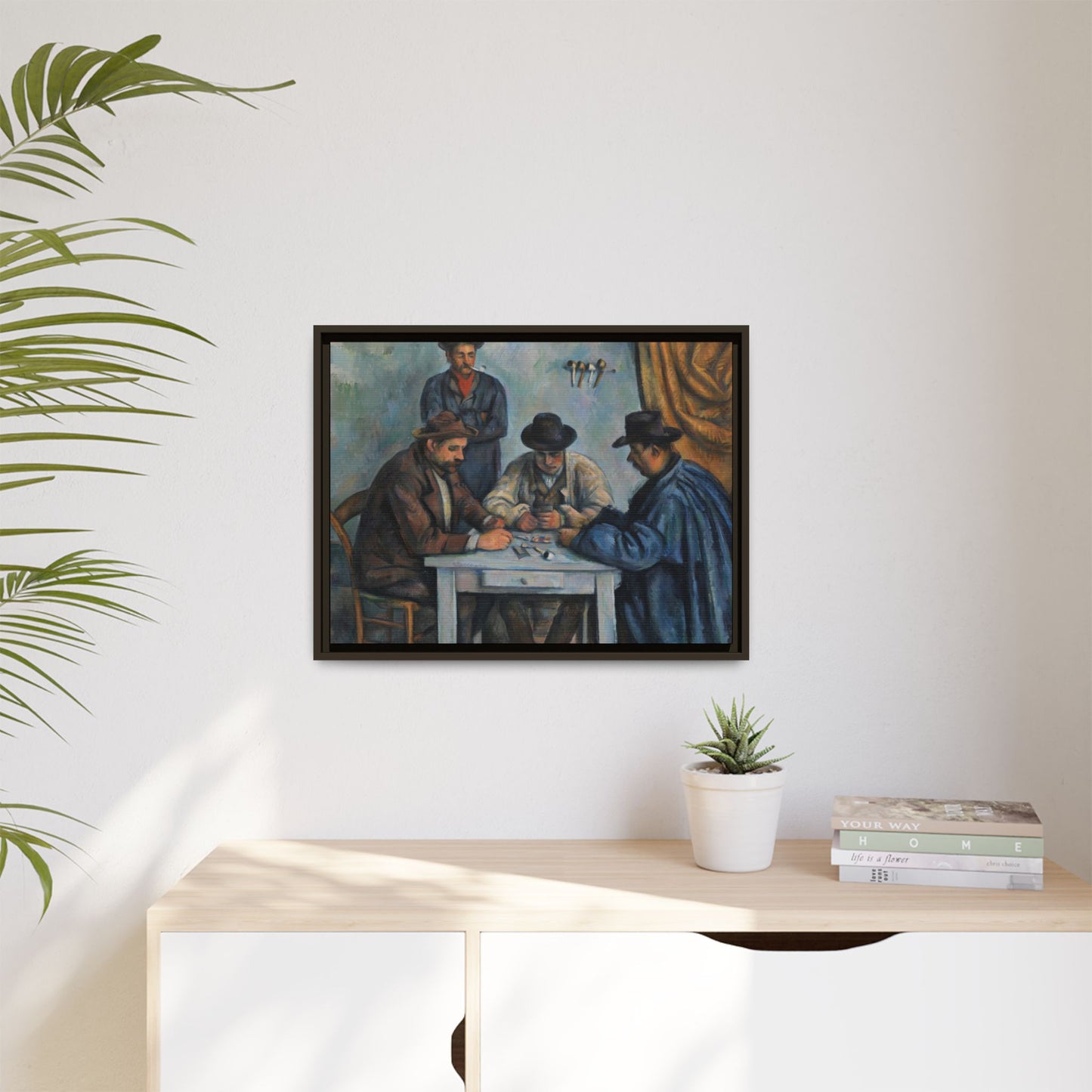Cézanne, Paul - The Card Players (1892) - Matte Canvas, Framed