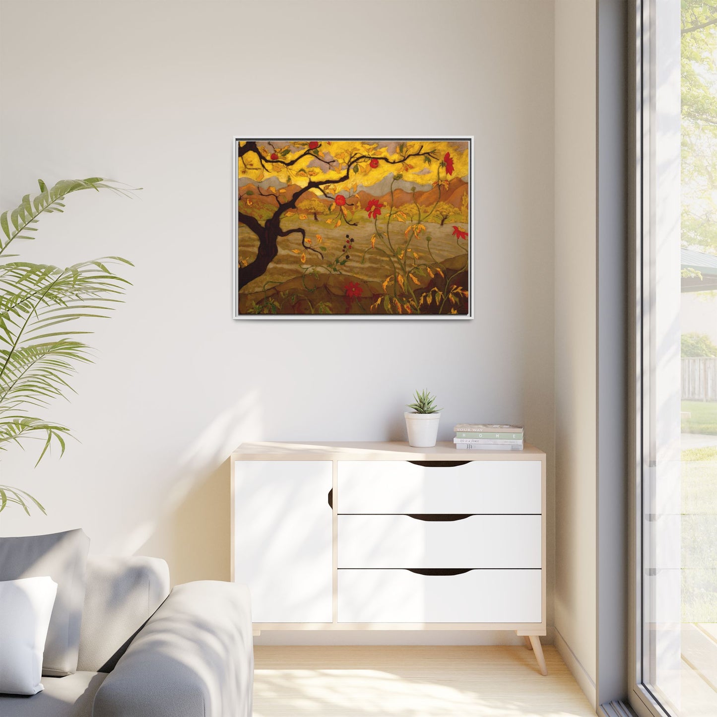 Ranson, Paul - Apple Tree with Red Fruit (1902) - Matte Canvas, Framed