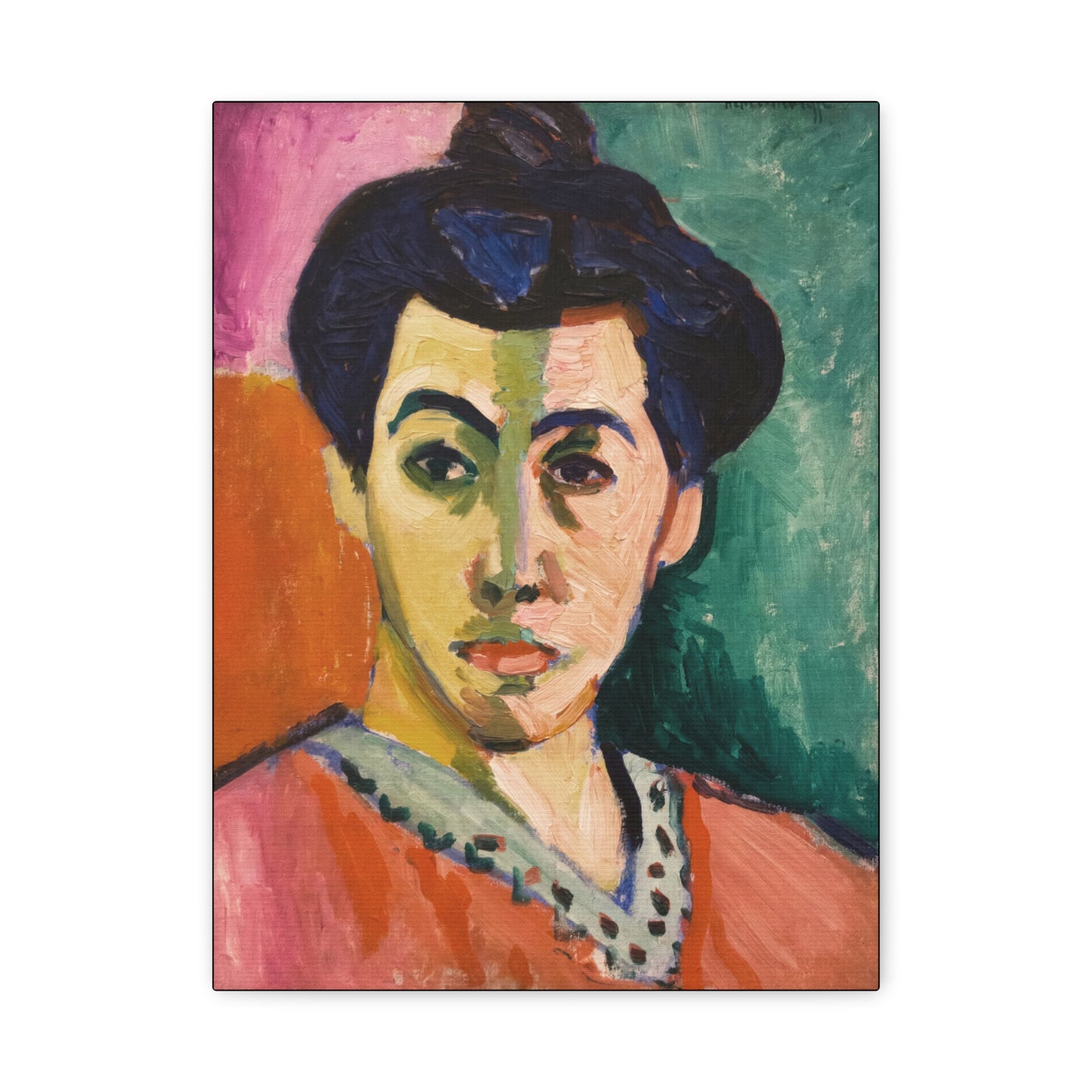 Matisse, Henri - The Green Stripe (1905) - Canvas Block, unframed
