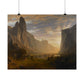 Bierstadt, Albert - Looking Down Yosemite Valley (1865) - Satin Posters