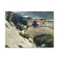 Cézanne, Paul - L’Estaque, Melting Snow (1870) - Canvas Block, unframed