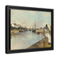 Morisot, Berthe - The Harbor at Lorient (1869) - Matte Canvas, Framed