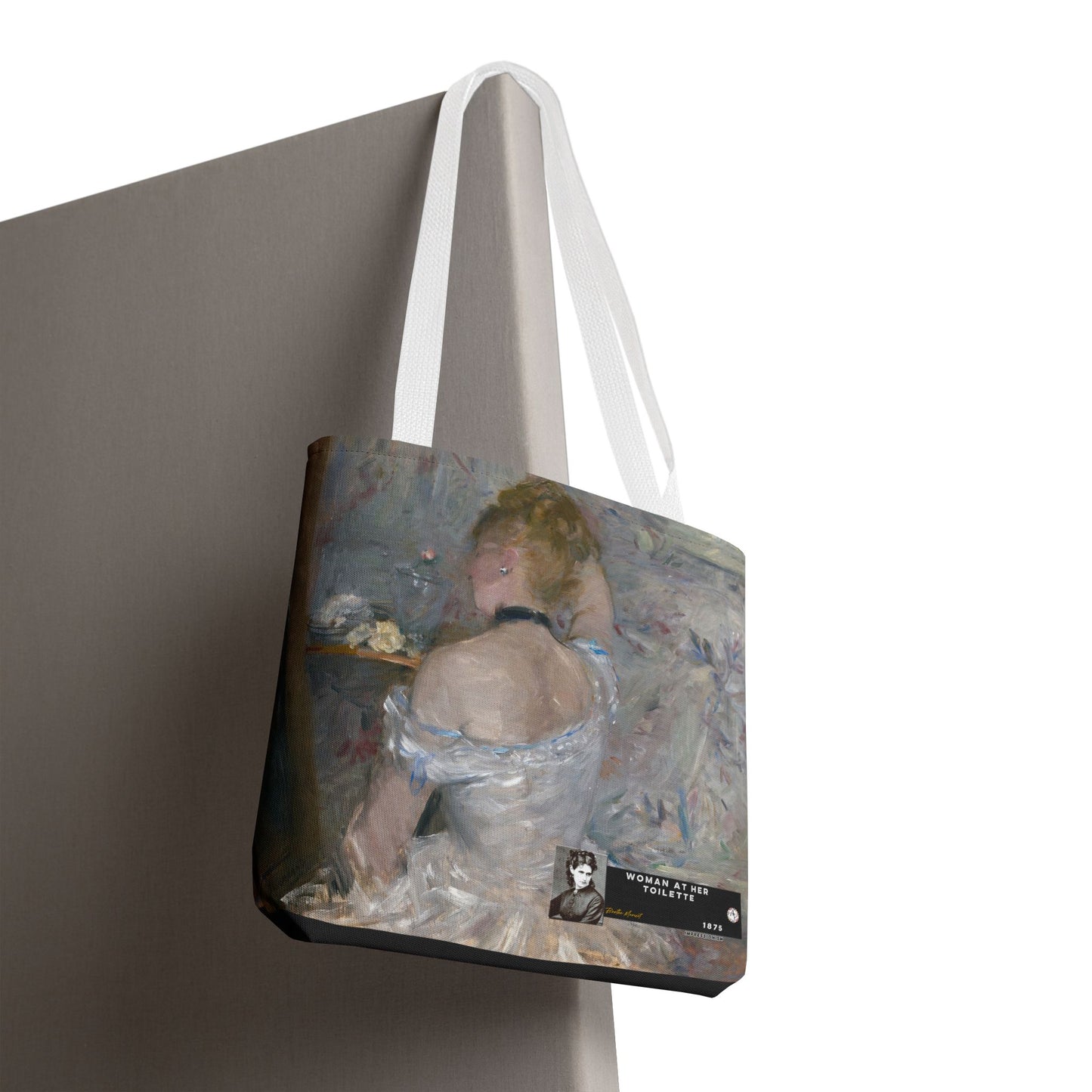 Morisot, Berthe - Woman at Her Toilette (1880) - Tote Bag