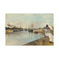 Morisot, Berthe - The Harbor at Lorient (1869) - Canvas Block, unframed