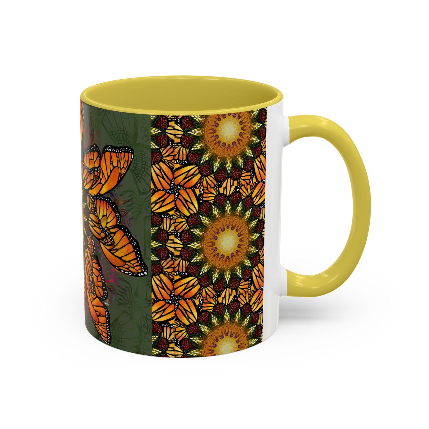 Pacio, Adam - Monarch Butterfly Mandala - Colorful Accent Mugs