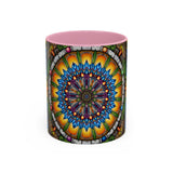 Emerald Arrows Mandala - Colorful Accent Mugs