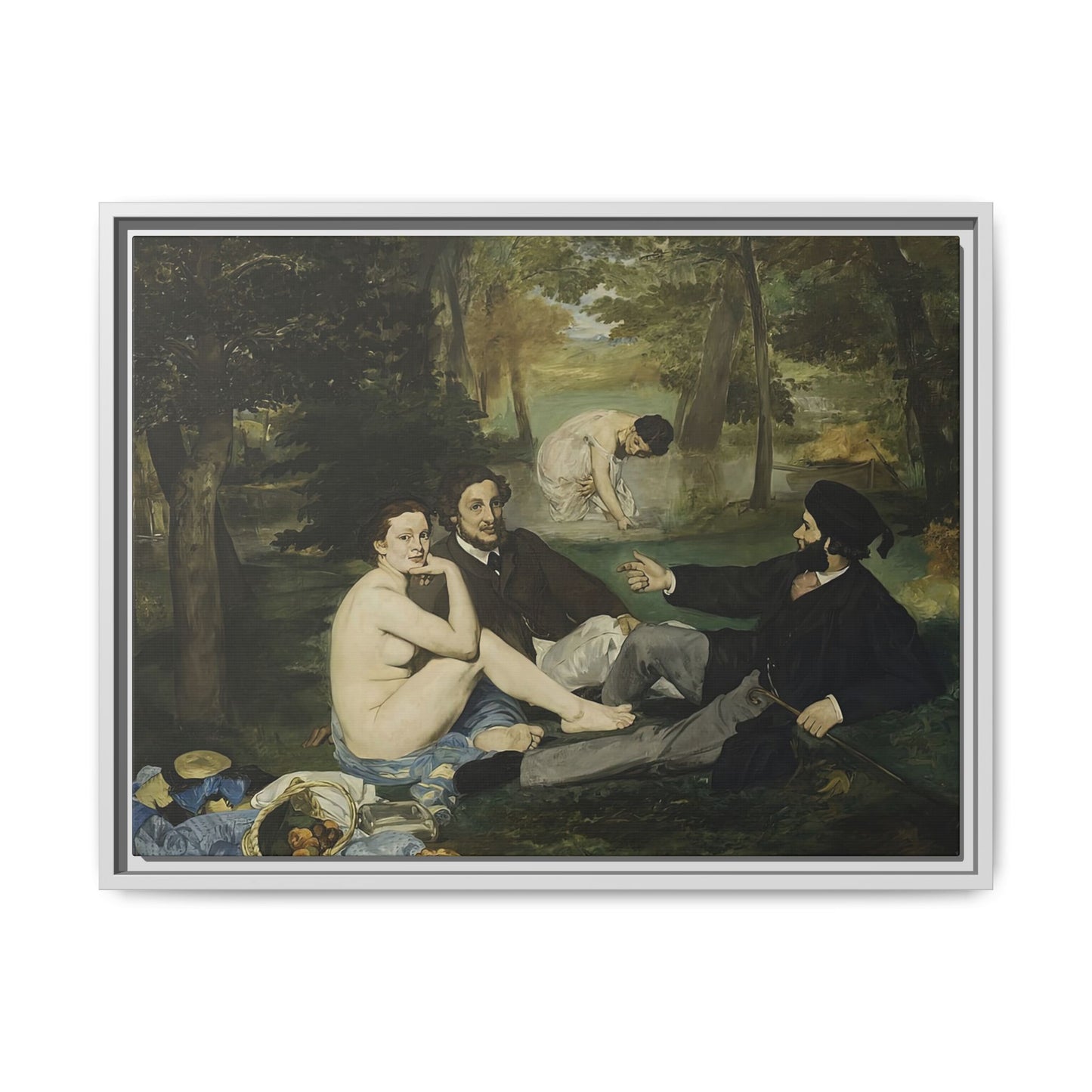 Manet, Édouard - Luncheon on the Grass (1863) - Matte Canvas, Framed