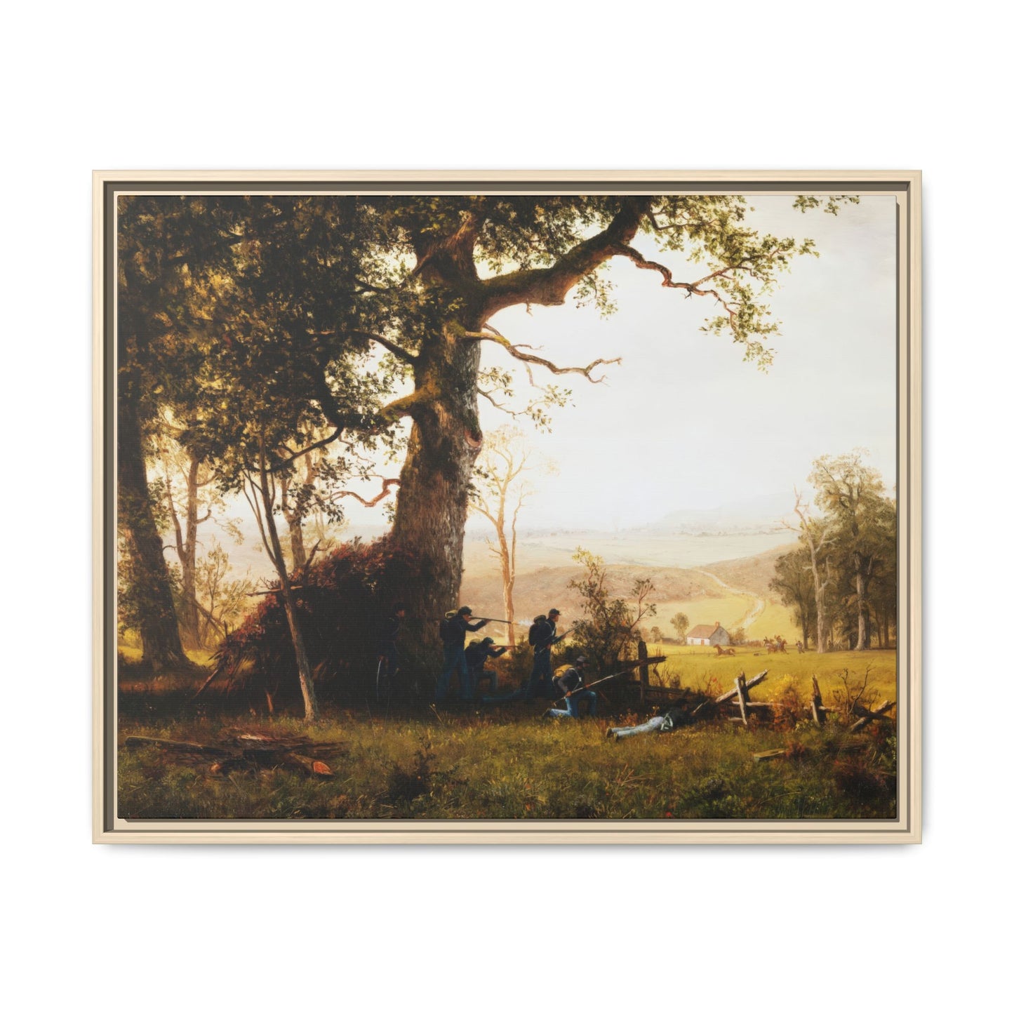 Bierstadt, Albert -  Guerrilla Warfare (1861) - Matte Canvas, Framed