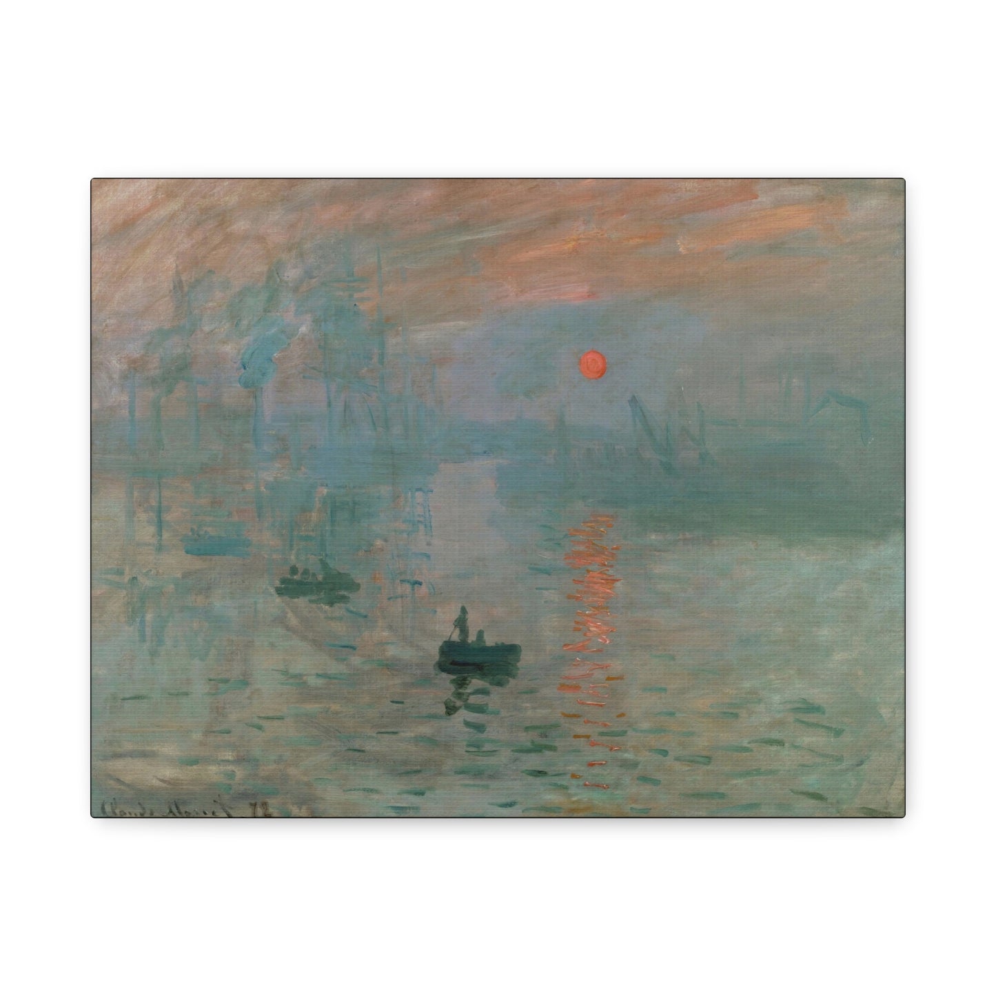 Monet, Claude - Impression, Sunrise (1872) - Canvas Block, unframed