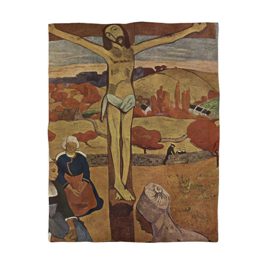 Gauguin, Paul - The Yellow Christ (1889) - Microfiber Duvet Cover