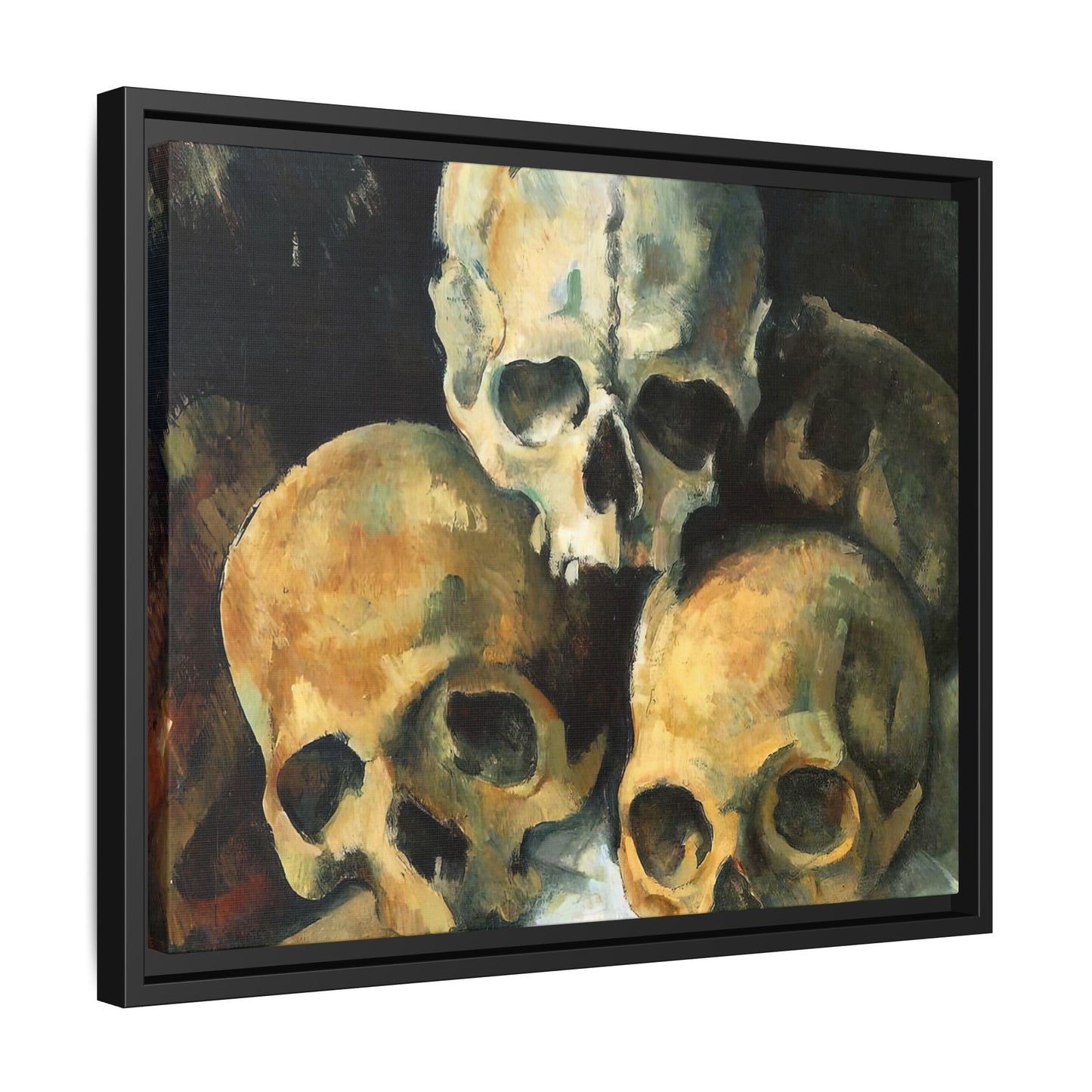 Cézanne, Paul - Pyramid of Skulls (1901) - Matte Canvas, Framed
