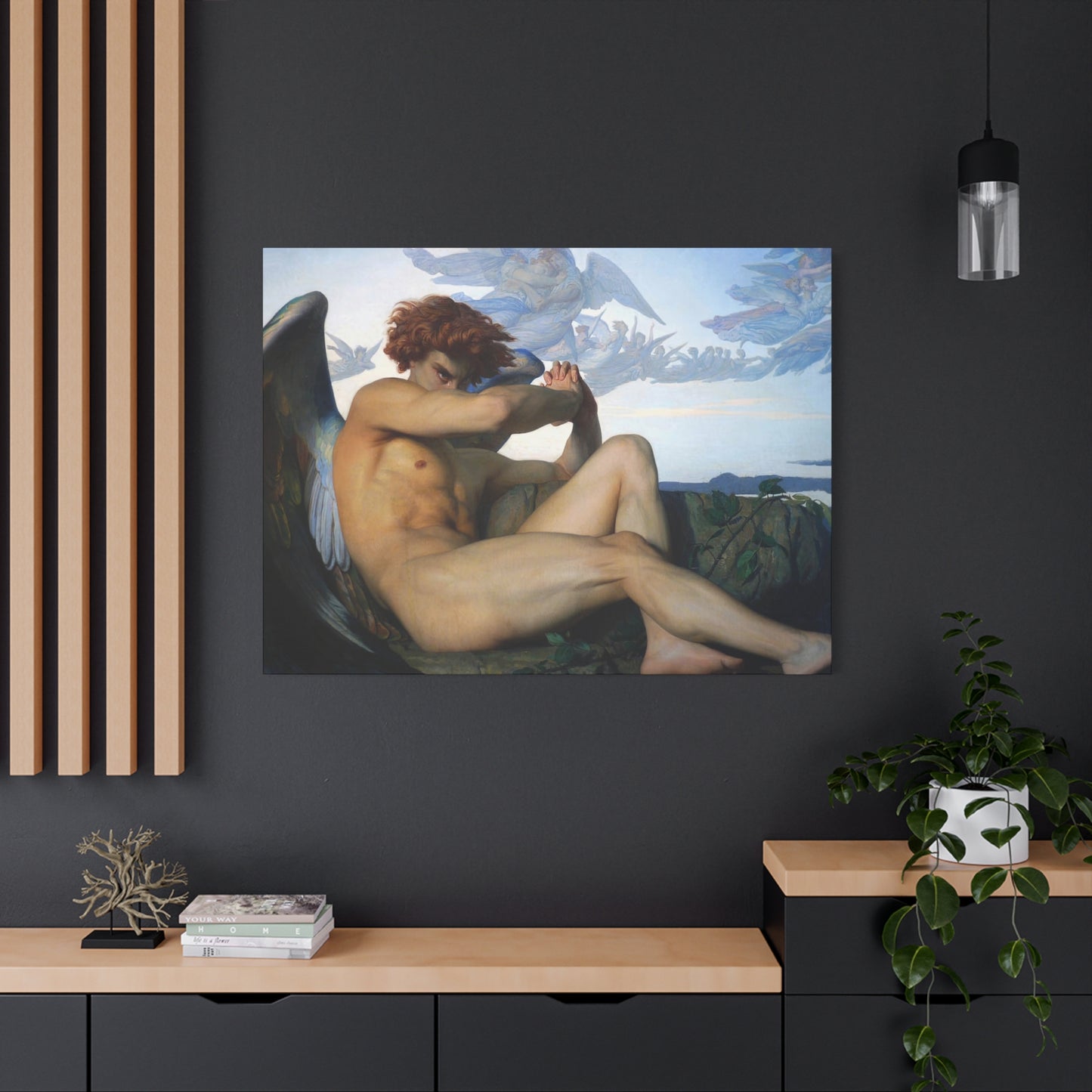 Cabanel, Alexandre - The Fallen Angel (1847) - Canvas Block, unframed