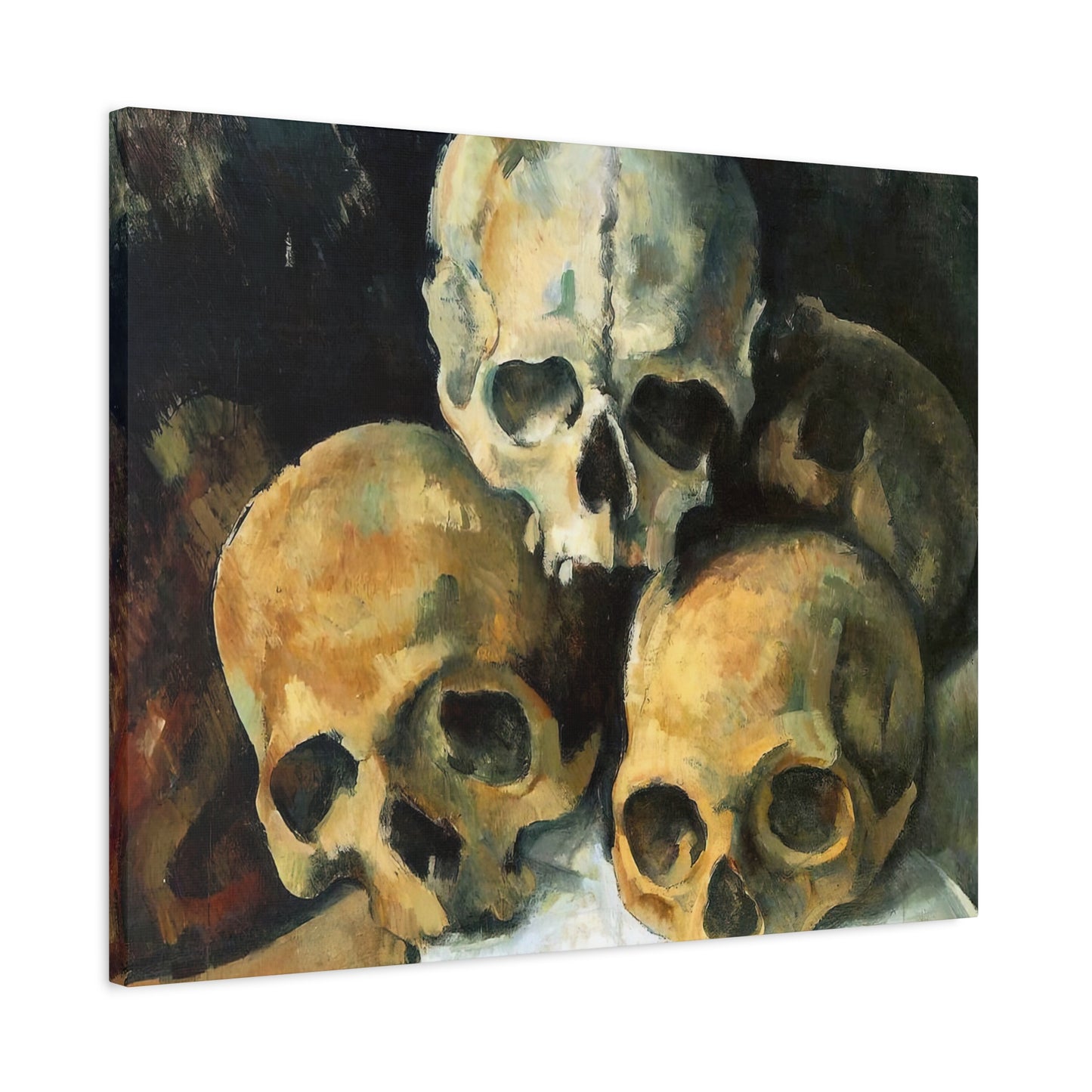 Cézanne, Paul - Pyramid of Skulls (1901) - Canvas Block, unframed