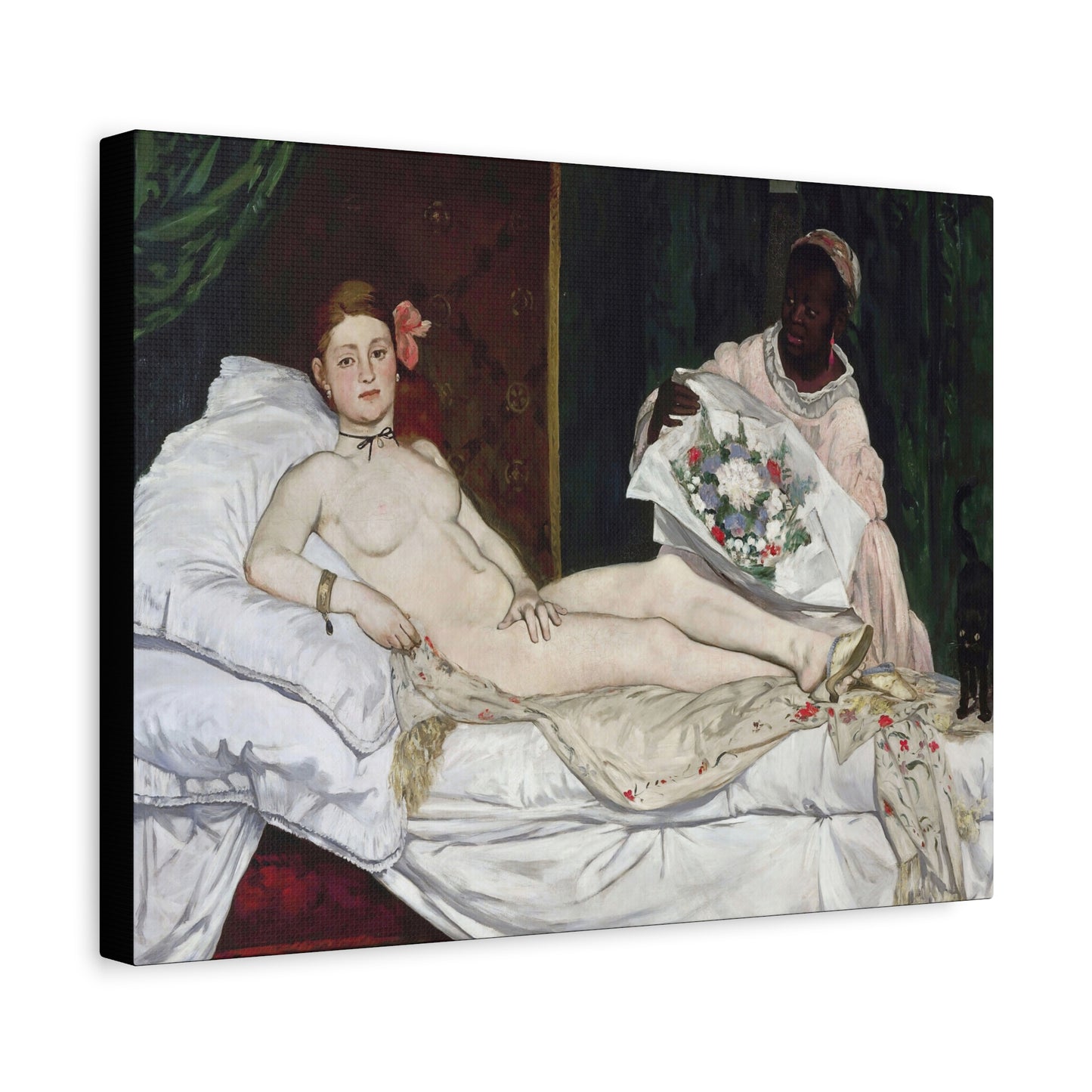 Manet, Édouard - Olympia (1870) - Canvas Block, unframed