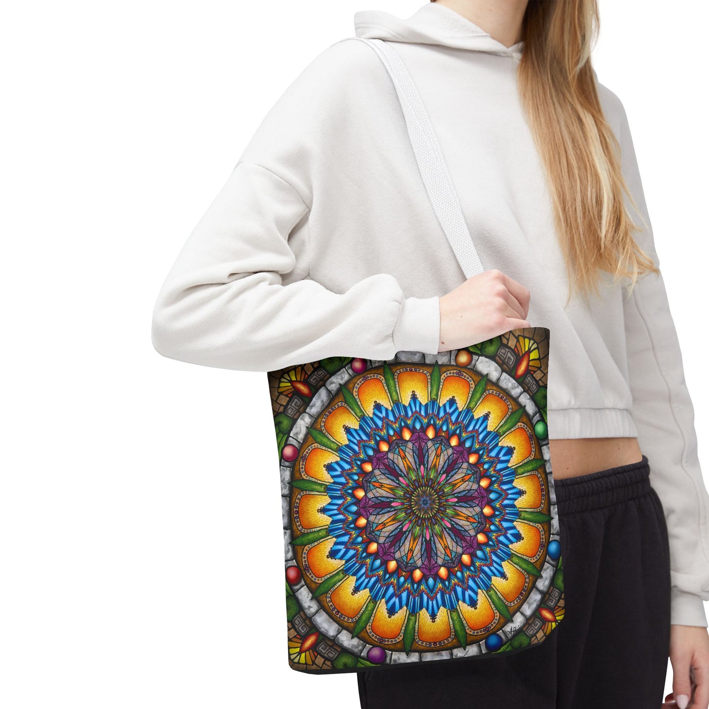 Pacio, Adam - Emerald Arrows Mandala - Tote Bag