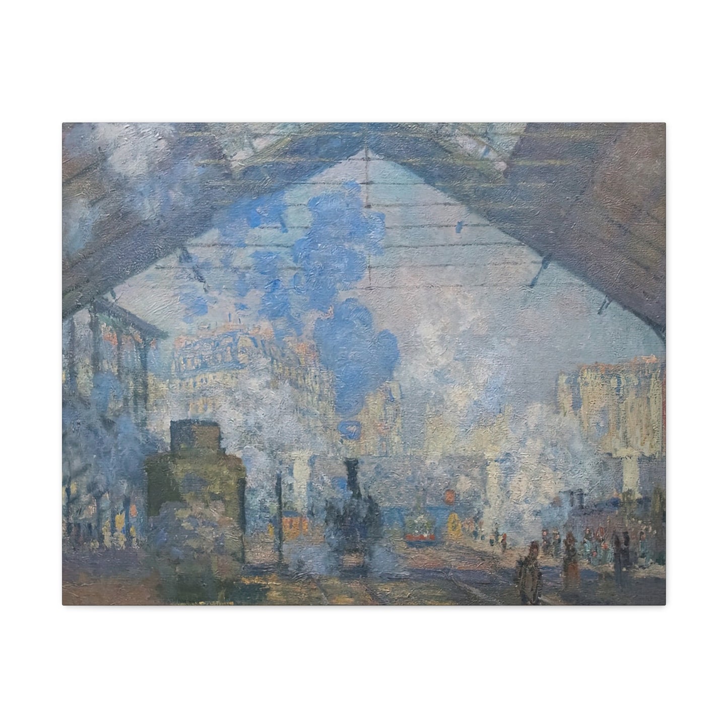 Monet, Claude - Le Gare Saint-Lazare (1877) - Canvas Block, unframed