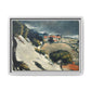 Cézanne, Paul - L’Estaque, Melting Snow (1870) - Matte Canvas, Framed