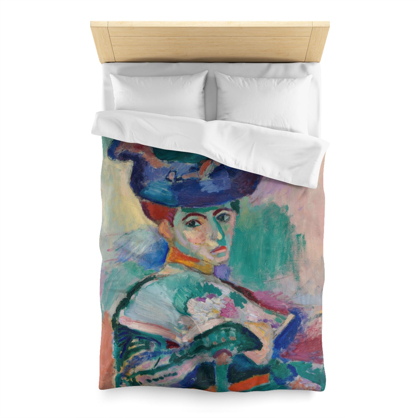Matisse, Henri - Woman with a Hat (1905) - Microfiber Duvet Cover