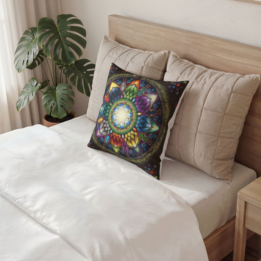 Pacio, Adam - Mystic Jewel Mandala - Poly Velvet Pillow