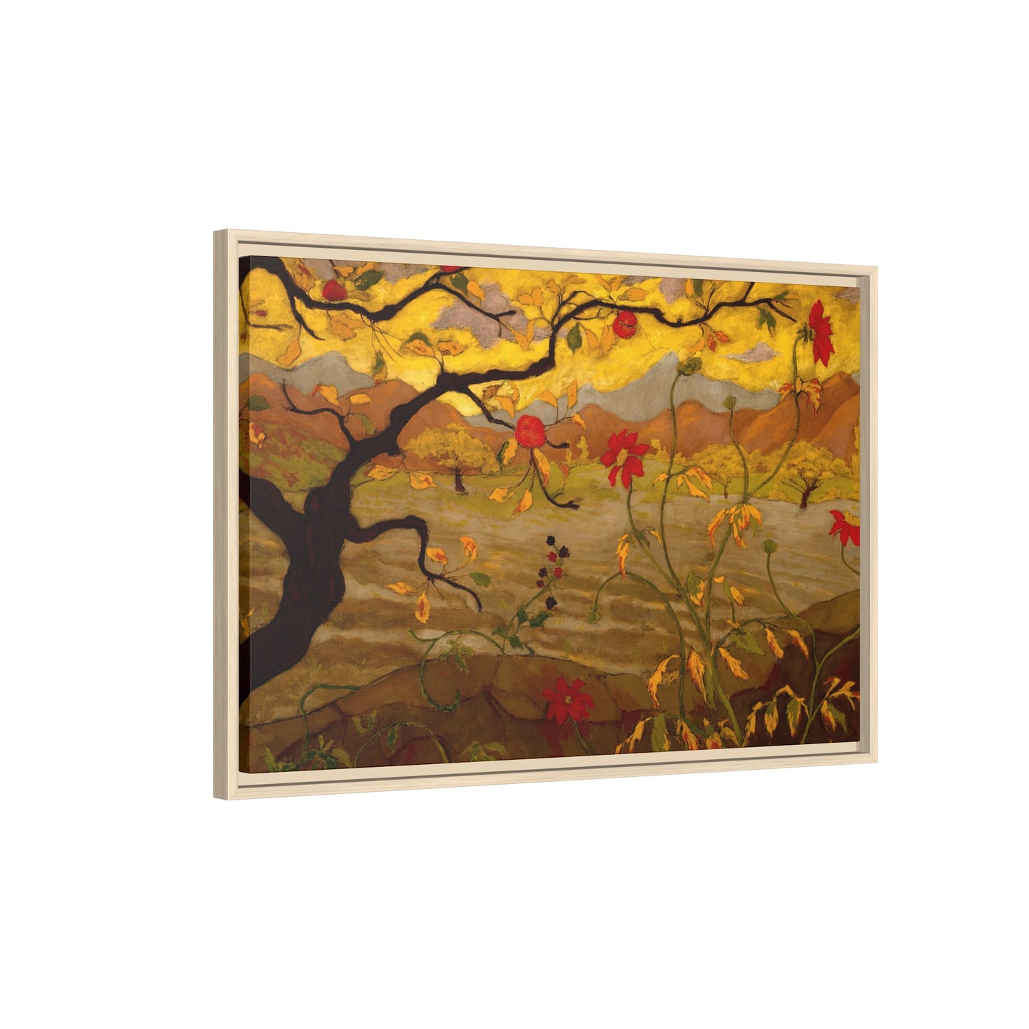 Ranson, Paul - Apple Tree with Red Fruit (1902) - Matte Canvas, Framed